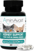 AminAvast 300mg Kidney Support for Cats & Small Dogs, 60 Sprinkle Capsules