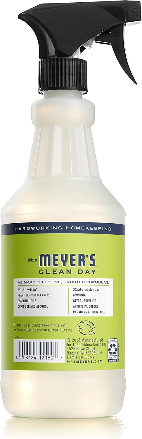 MRS. MEYER'S CLEAN DAY Mirror & Window Cleaner, Lemon Verbena, 24 fl oz