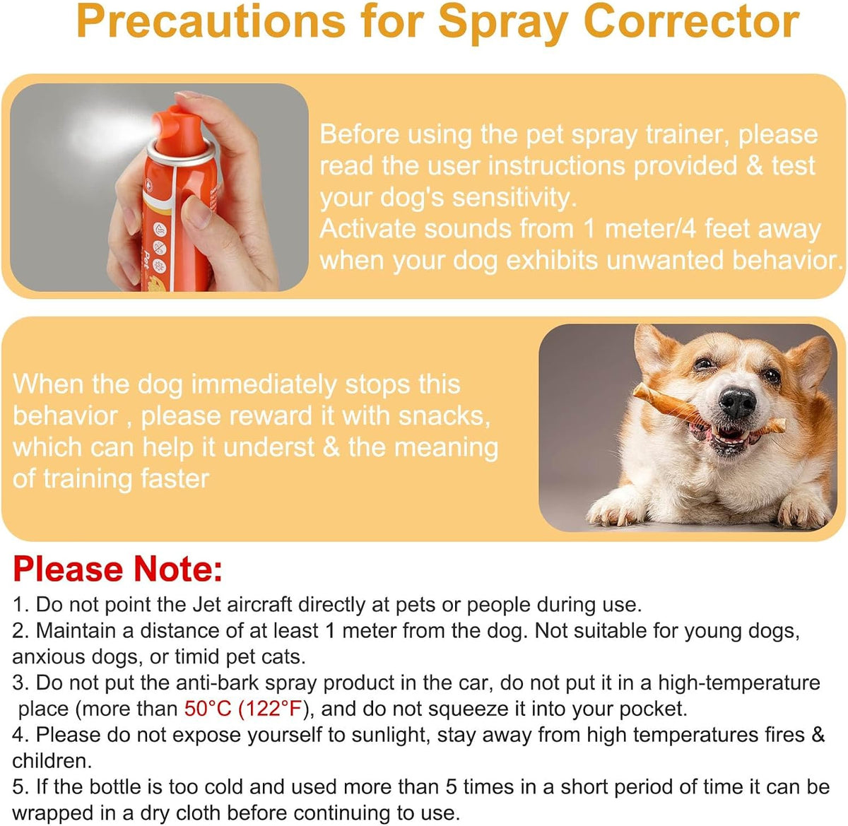 Dog Corrector Spray 80ml 2 Pack for Stops Unwanted Dog Behaviour | Spray Dog Trainer for Stops Barking, Place Avoidance, Attacks,Safe, Easy to Use, Safe, Humane & Effective
