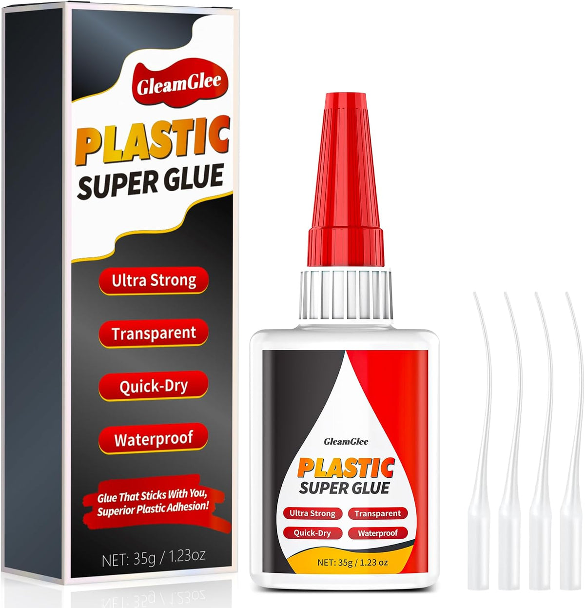 Leather Glue 1.23 oz, Ultra Strong Waterproof Flexible Clear Adhesive