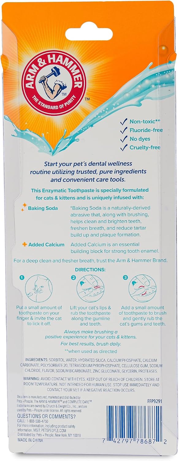 Arm & Hammer Complete Care Cat Dental Kit, Tuna Flavor, 2.5 Oz