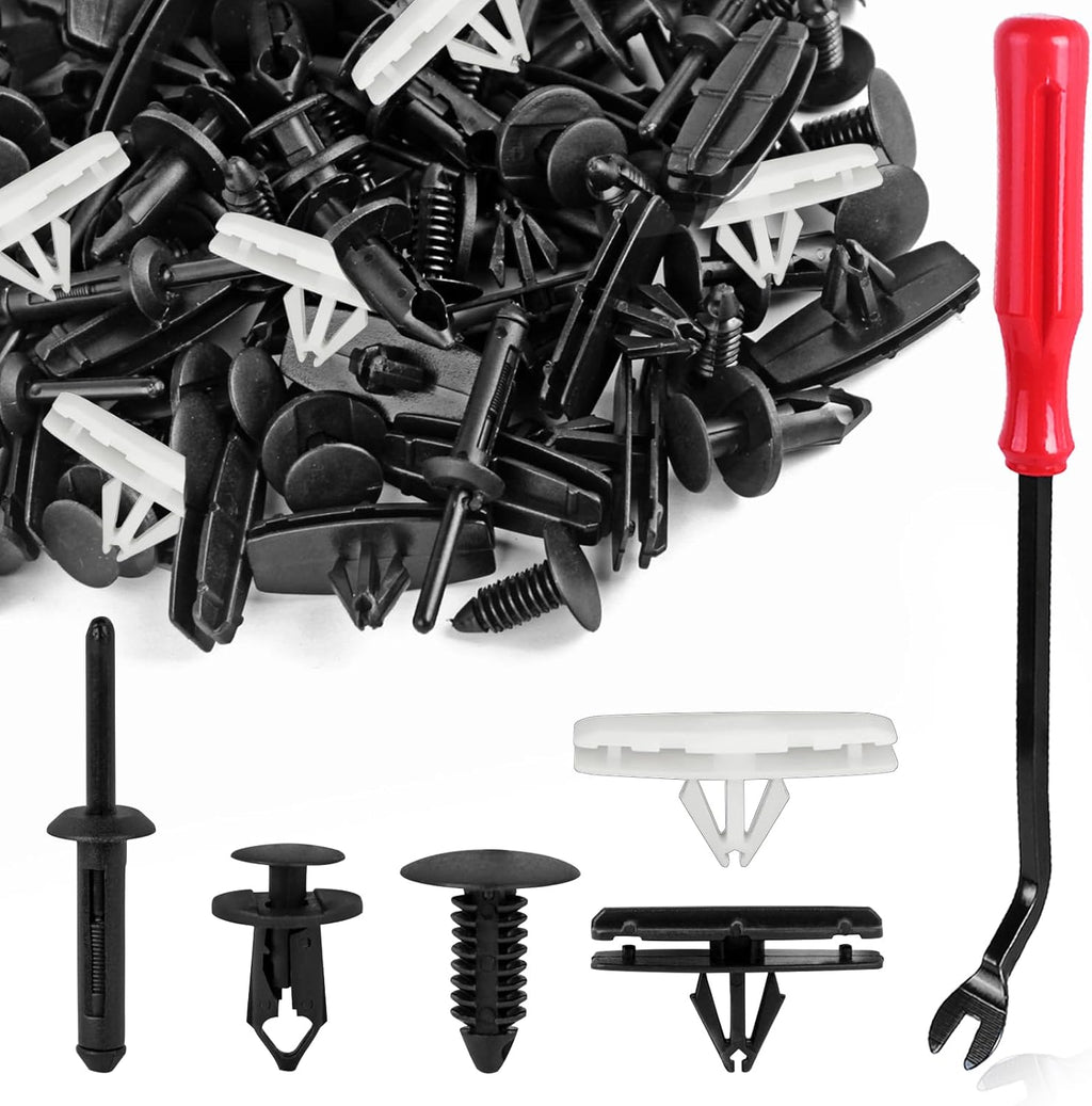 150PCS Jeep Wrangler Fender Clips, 5 in 1 Wrangler Grille Fastener Retainer