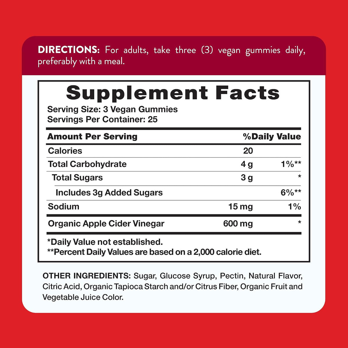 Nature's Truth Apple Cider Vinegar Gummies | 600 mg | 75 Gummies