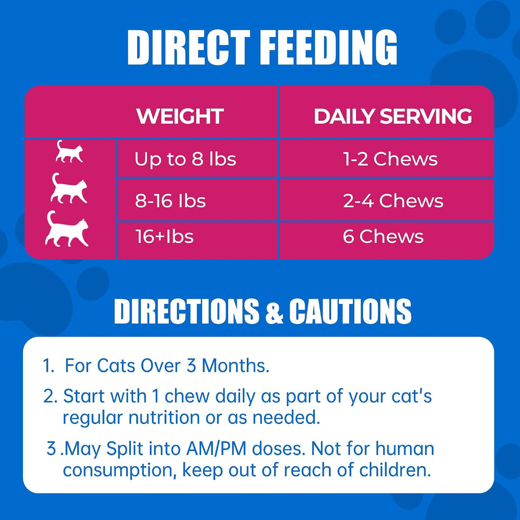 Just Try 23 in 1 Taurine for Cats Treats Multivitamin Indoor & Senior Cat