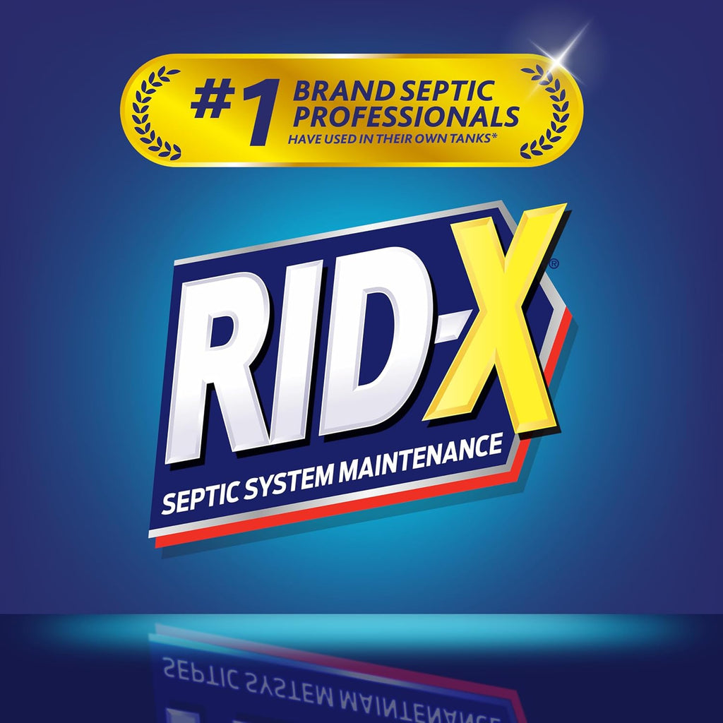 Rid-X Septic Tank Treatment Powder, Septic Treatment, 3 Month Supply