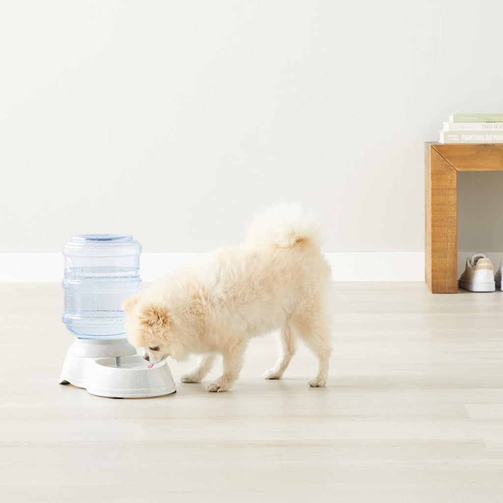 Amazon Basics Gravity Pet Water Dispenser for Cat and Dog, Easy to Clean, 135.3fl.oz Capacity, Small