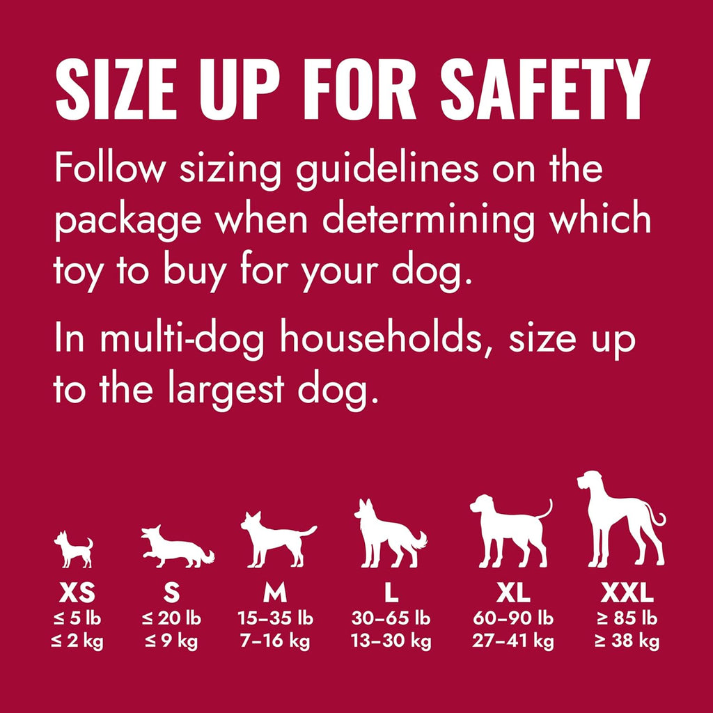 KONG Classic Stuffable Dog Toy, Natural Rubber Chew, for Large Dogs | Treat-Filling Fetch & Chew Toy with Erratic Bounce, Made from KONG Durable Natural Rubber for Extended Playtime