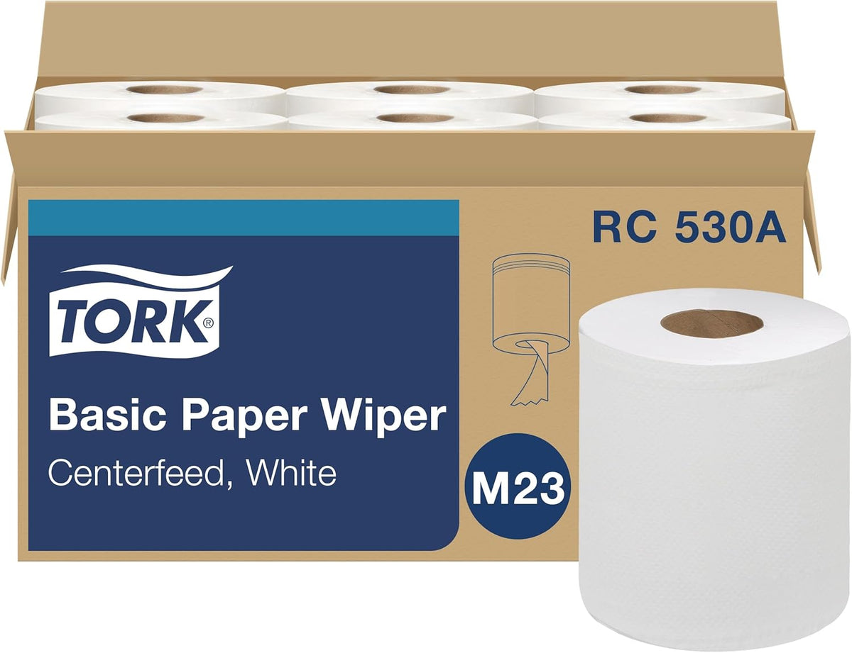 Tork Centerfeed Hand Towel White M23, 6 x 530 Towels, RC530