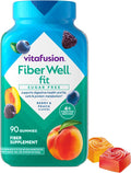 Vitafusion Fiber Well Fit Gummies Sugar Free | 4 g Per 2 Gummies | 90 Count