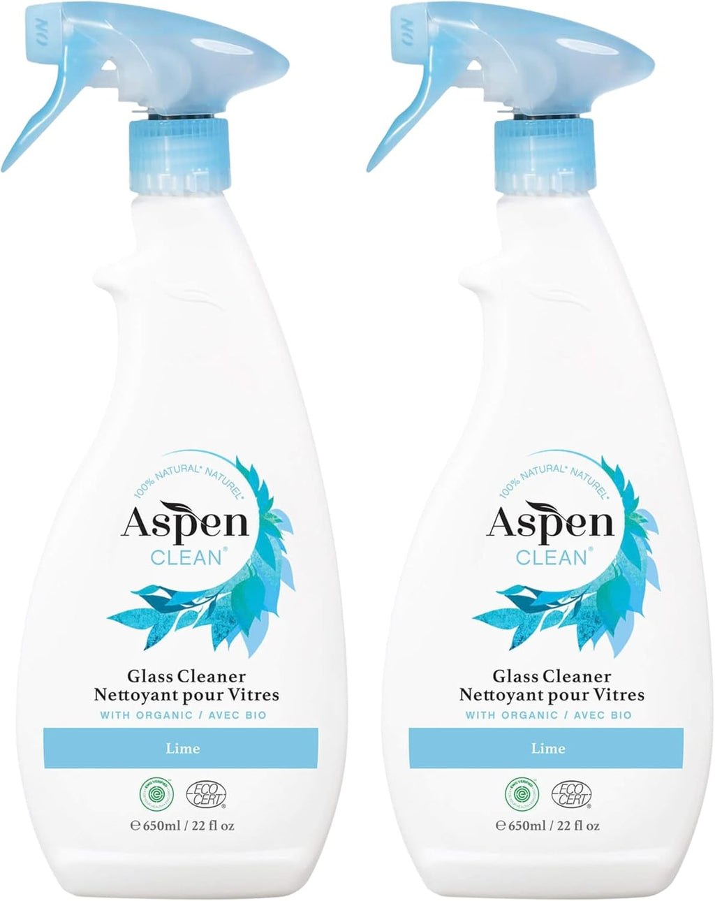 AspenClean Glass Cleaner Spray | 22 oz - Pack of 2