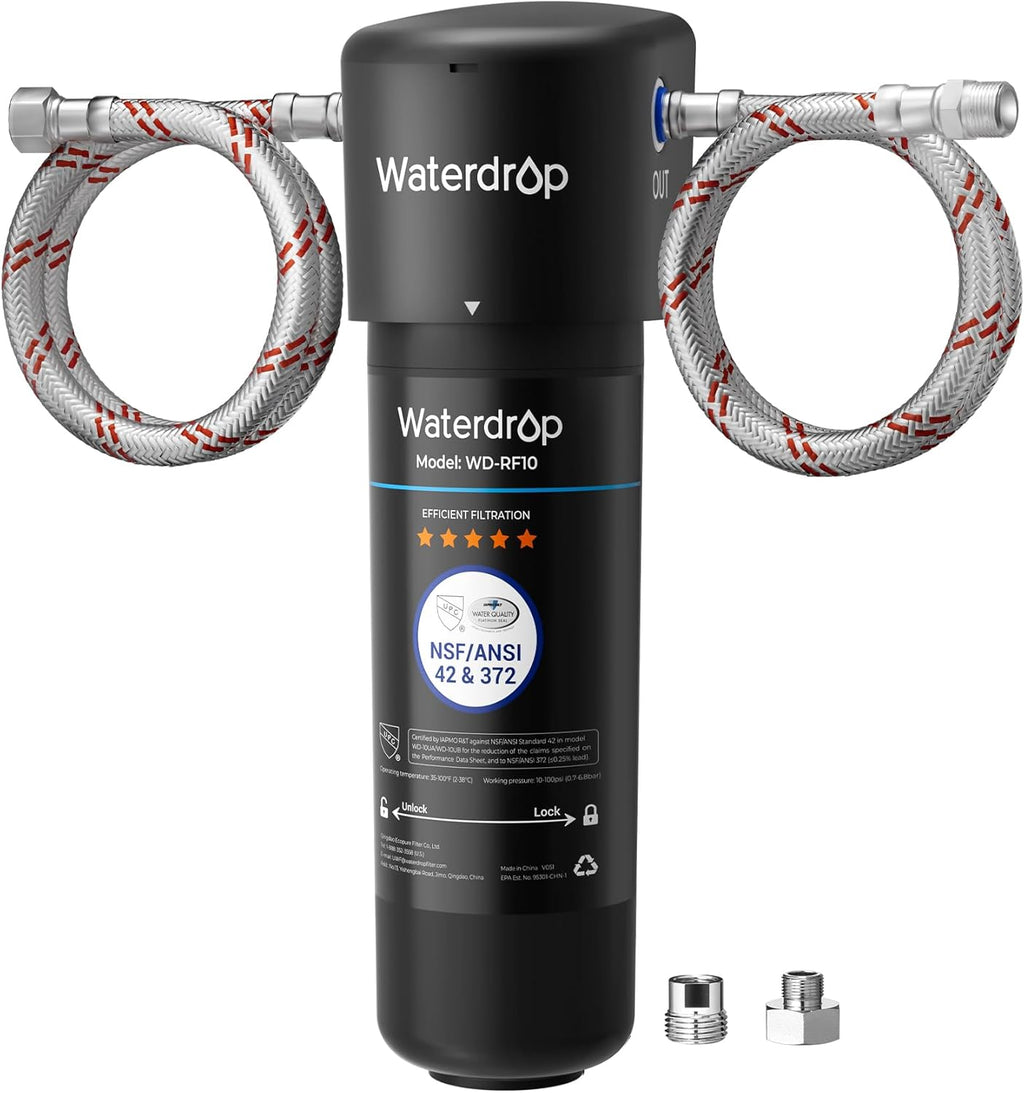 Waterdrop 10UA Under Sink Water Filter System, NSF/ANSI 42 Certified 1 Year