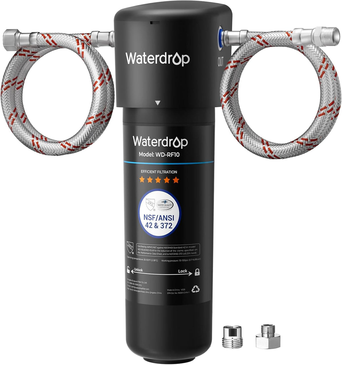 Waterdrop 10UA Under Sink Water Filter System, NSF/ANSI 42 Certified 1 Year