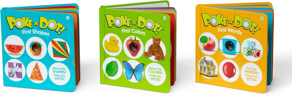 Melissa & Doug Poke-a-Dot First Words Shapes & Colors 3-Pack