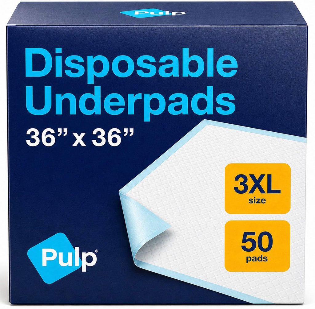 PULP Chucks Pads Disposable Adult 36 x 36 | 50 Underpads