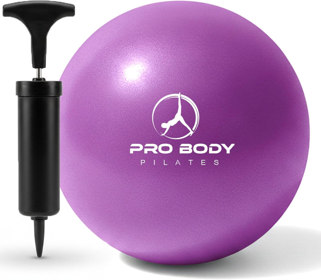 ProBody Pilates Ball Small with Pump - 9 Inch Small Exercise Ball