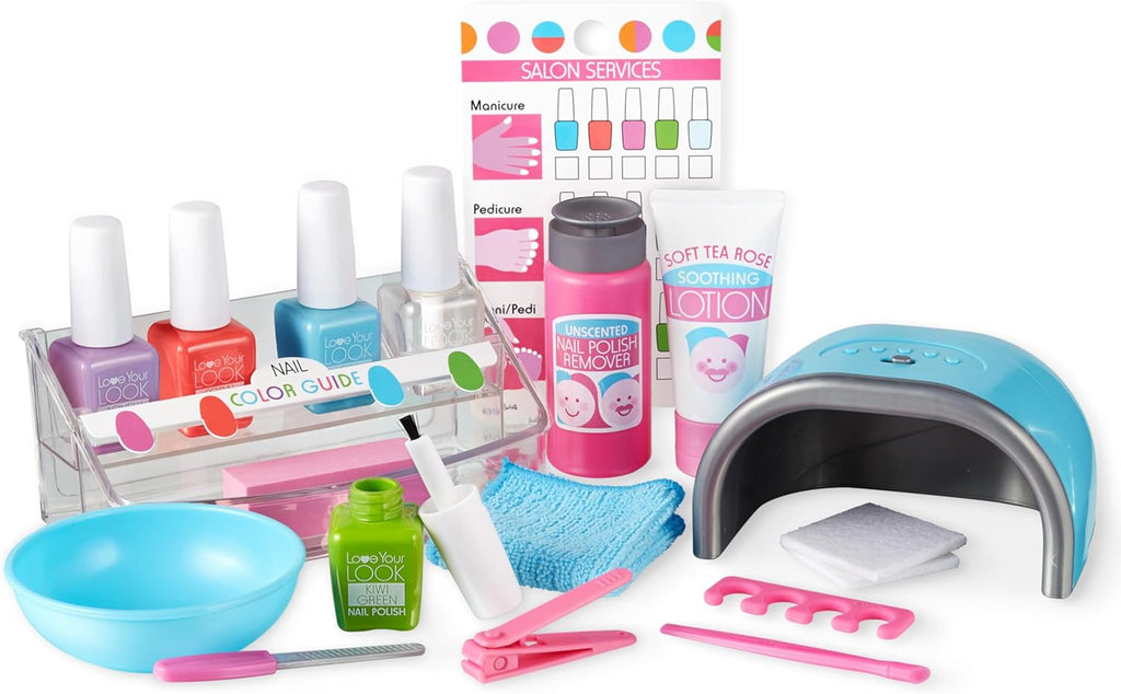 Melissa & Doug Love Your Look Pretend Makeup Kit Play Set – 16 Pieces for Mess-Free Pretend Play (Does NOT Contain Real Cosmetics)