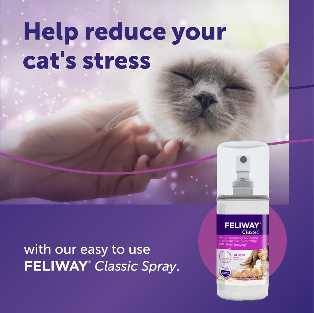 FELIWAY Classic Cat Calming Spray, 60ml
