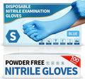 Medguy Medical Blue Nitrile Disposable Exam Gloves 4Mil Latex & Powder-Free