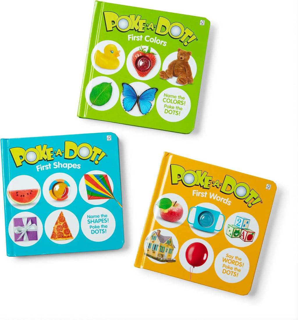 Melissa & Doug Poke-a-Dot First Words Shapes & Colors 3-Pack