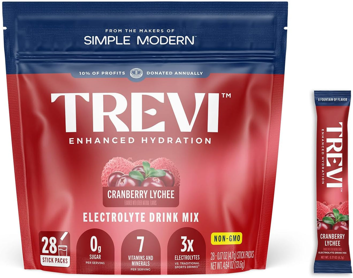TREVI Electrolytes Powder Packets, Sugar Free Hydration, Favorites 20 Pack