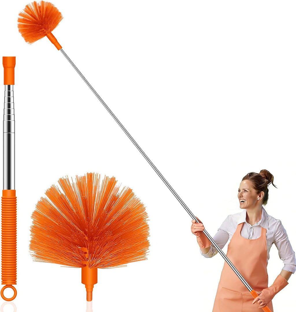 SetSail Cobweb Duster with Extension Pole, for Cobweb Cleaning,Blue
