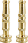 Twinkle Star Heavy-Duty Brass Adjustable Twist Hose Nozzle, 2 Pcs