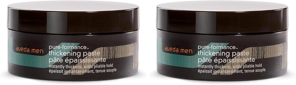 Aveda Men Pure-Formance Thickening Paste | Thickens Hair | Versatile Hold | Natural Finish Hair Styling Paste | With Amla |91% Naturally Derived*, 2.5 Fl Oz