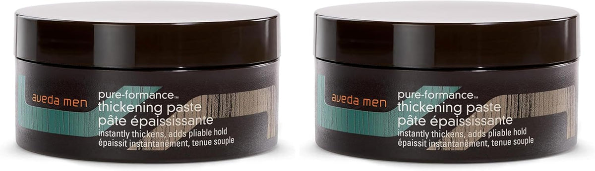 Aveda Men Pure-Formance Thickening Paste | Thickens Hair | Versatile Hold | Natural Finish Hair Styling Paste | With Amla |91% Naturally Derived*, 2.5 Fl Oz