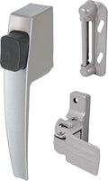 PRIME-LINE Push Button Latch Set for Screen & Storm Doors, Black (1 Set)