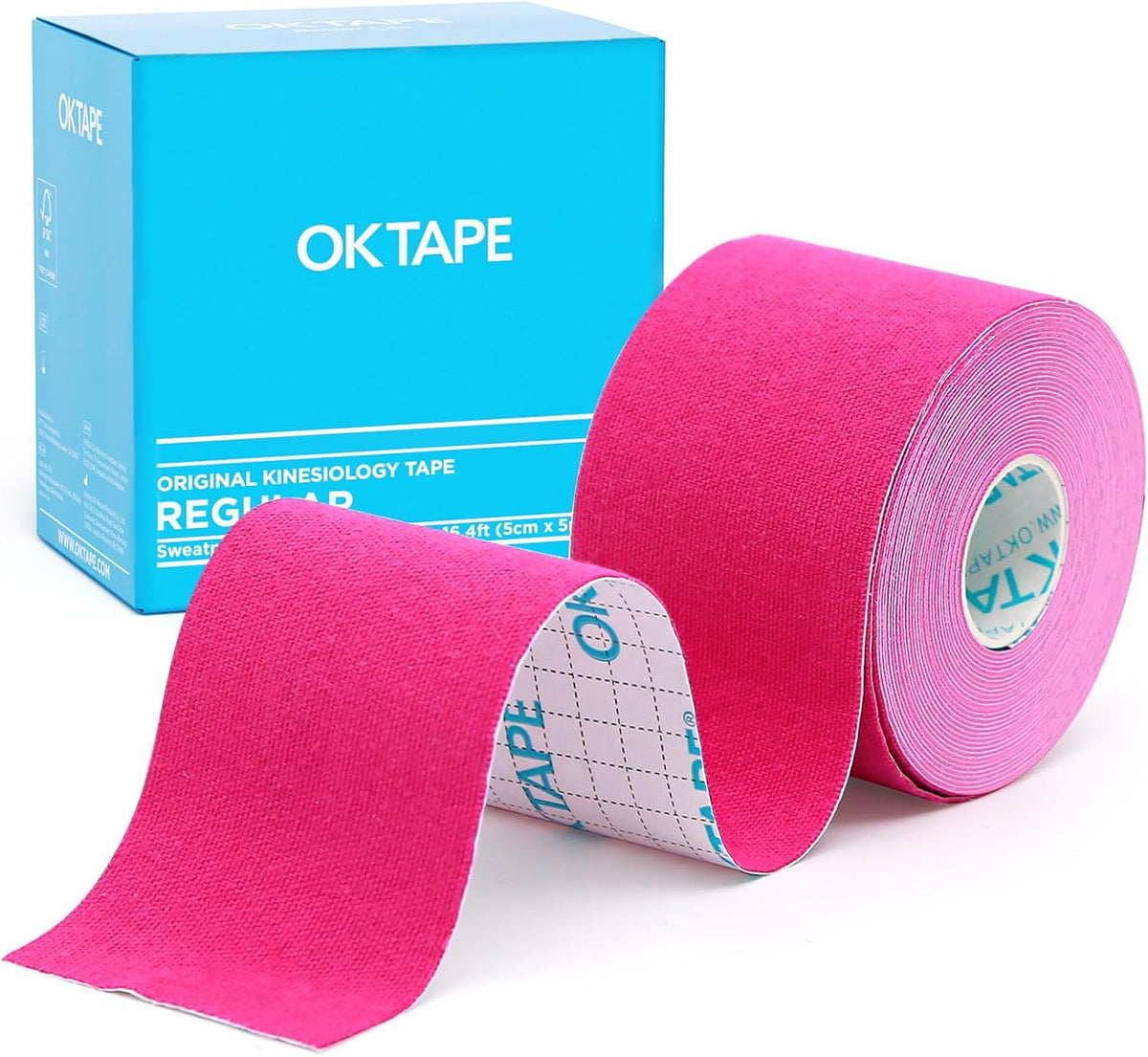 OK TAPE Kinesiology Tape Regular Original Tape 2in x 16.4ft Uncut Roll