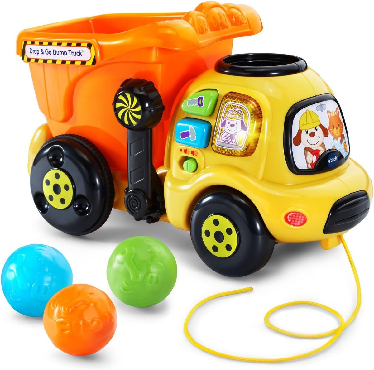 VTech Drop and Go Dump Truck, Yellow