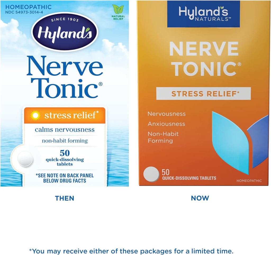 Hyland’s Stress Relief Nerve Tonic for Nervousness and Irritability, 50ct