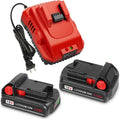 3.0Ah 18V 2/pk Replacement for Milwaukee M-18 Battery with Charger