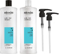 Nioxin Shampoo & Conditioner Liter Duo Sets | Pumps Included | Systems 1-4