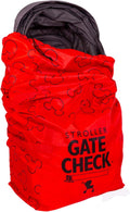 J.L. Childress Gate Check Travel Bag for Single & Double Strollers, Black