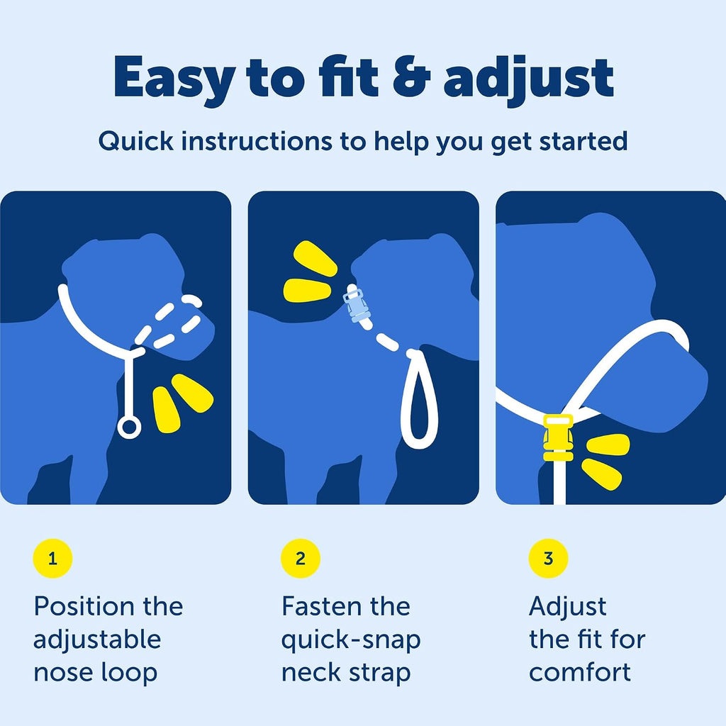 PetSafe Gentle Leader No Pull Dog Headcollar, Royal Blue, Medium