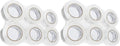 Amazon Basics Strong Plastic Adhesive Packing Tape for Shipping, Sealing Boxes, Moving and Storage, Clear, Low Odor, 1.88 in x 54.6 yds, 12-Pack