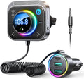 JOYROOM Bluetooth 6.0 Car Adapter FM & AUX HiFi Bass 96W Fast Charging