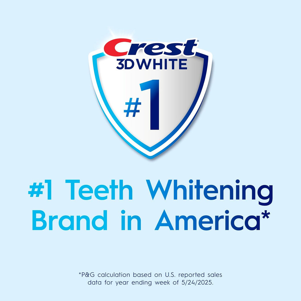 Crest 3D White Advanced Teeth Whitening Toothpaste, Crest 3D White Brilliance Toothpaste, Radiant Mint, 3.3 oz, Pack of 3 (Packaging May Vary)