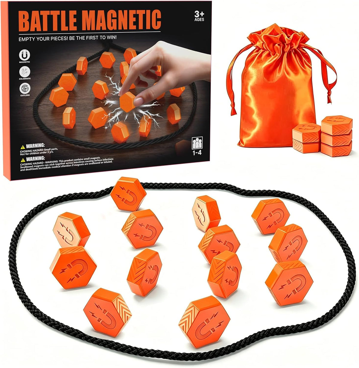 20-Piece Magnetic Chess Game
