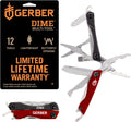 Gerber Dime 12-in-1 Mini Multitool Pliers, Pocket Knife,Bottle Opener,Black