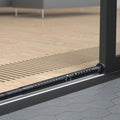 BeBecome Sliding Door Security Bar，17-50 inch Adjustable Patio Door Security bar with Rubber Tips Apartment Bedroom Bottom of Door Heavy Duty Interior White