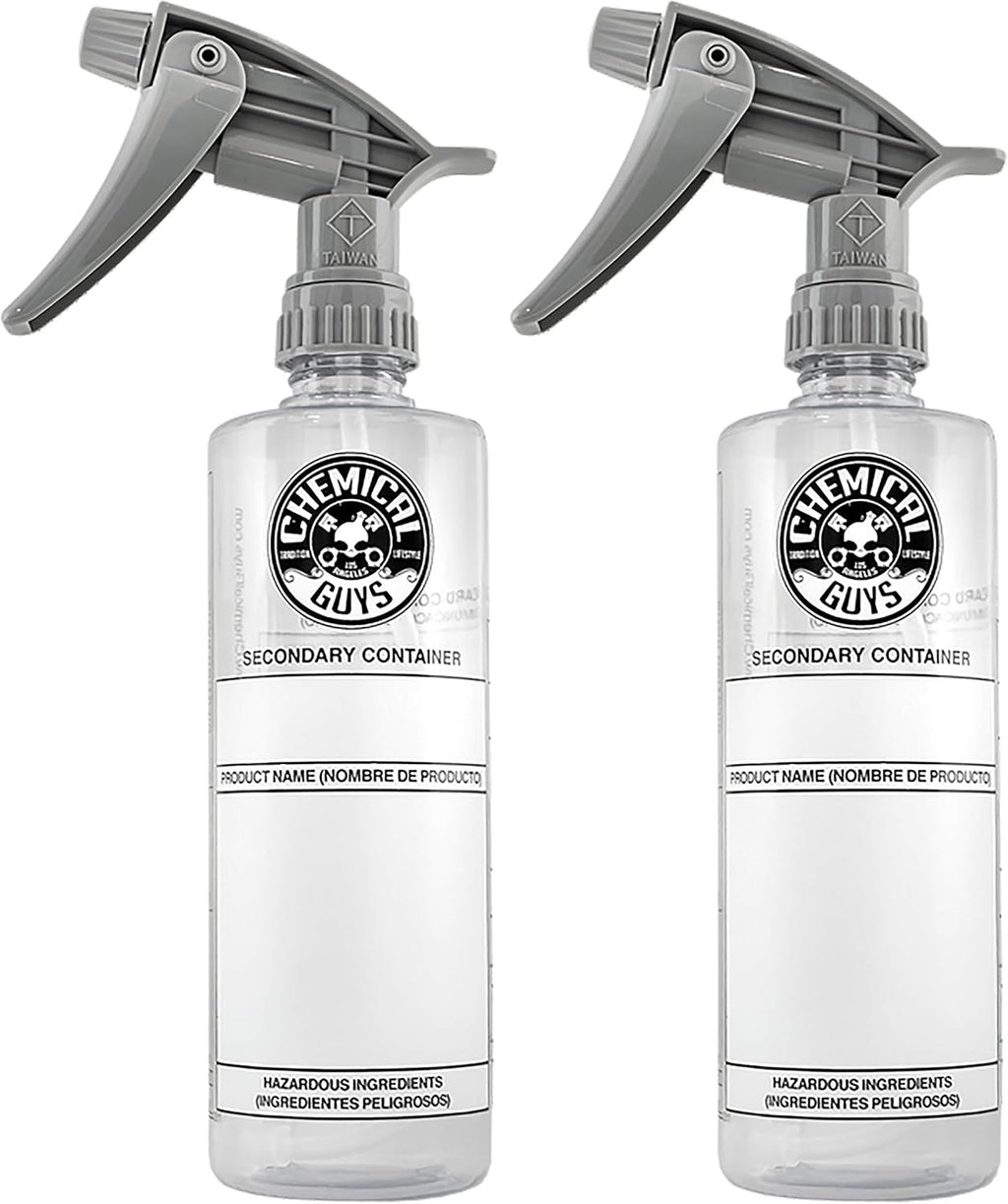 Chemical Guys, Heavy Duty Spray Bottle & Trigger Sprayer, 16 oz, 3 Pack