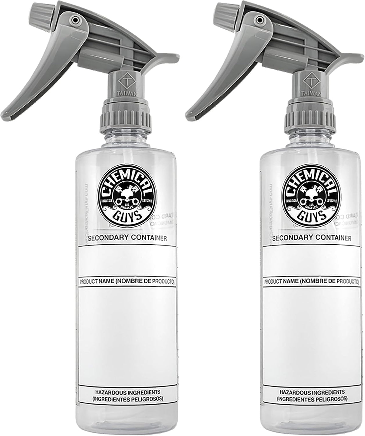 Chemical Guys, Heavy Duty Spray Bottle & Trigger Sprayer, 16 oz, 3 Pack