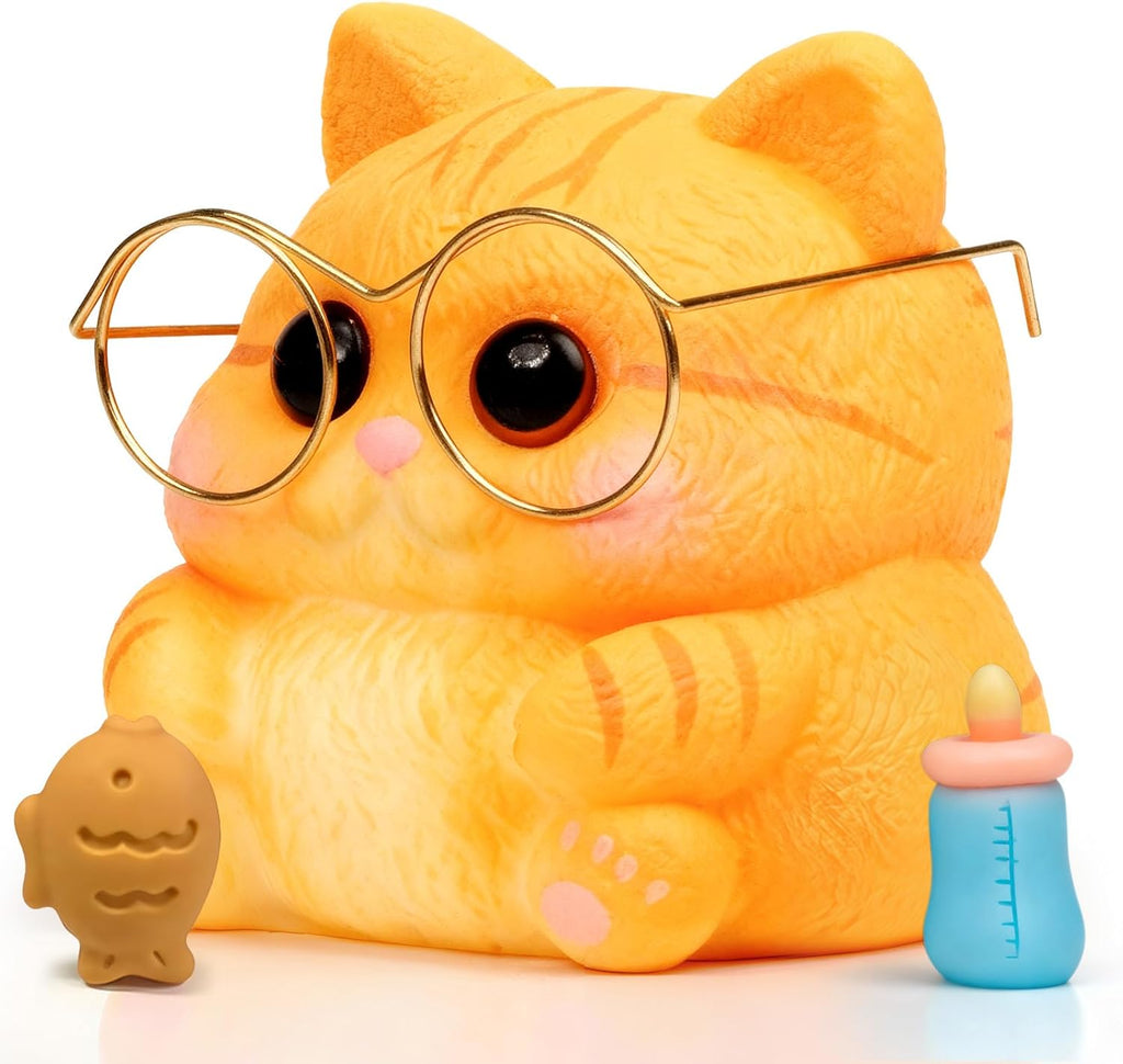 Cat Squishy Toys, Soft TPR Sensory Fidget Squeeze Toy