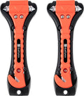 Car Window Breaker Hammer and Seat Belt Cutter 2-in-1，Emergency Escape Tool