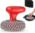 Cast Iron Scrubber Dish Scrub Brush 316 Chainmail Scrubber for Cast Iron