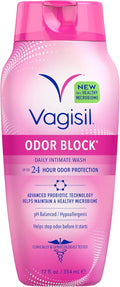 Vagisil Odor Block Feminine Wash, pH Balanced, Gentle, 12 Fl Oz (1 Pack)