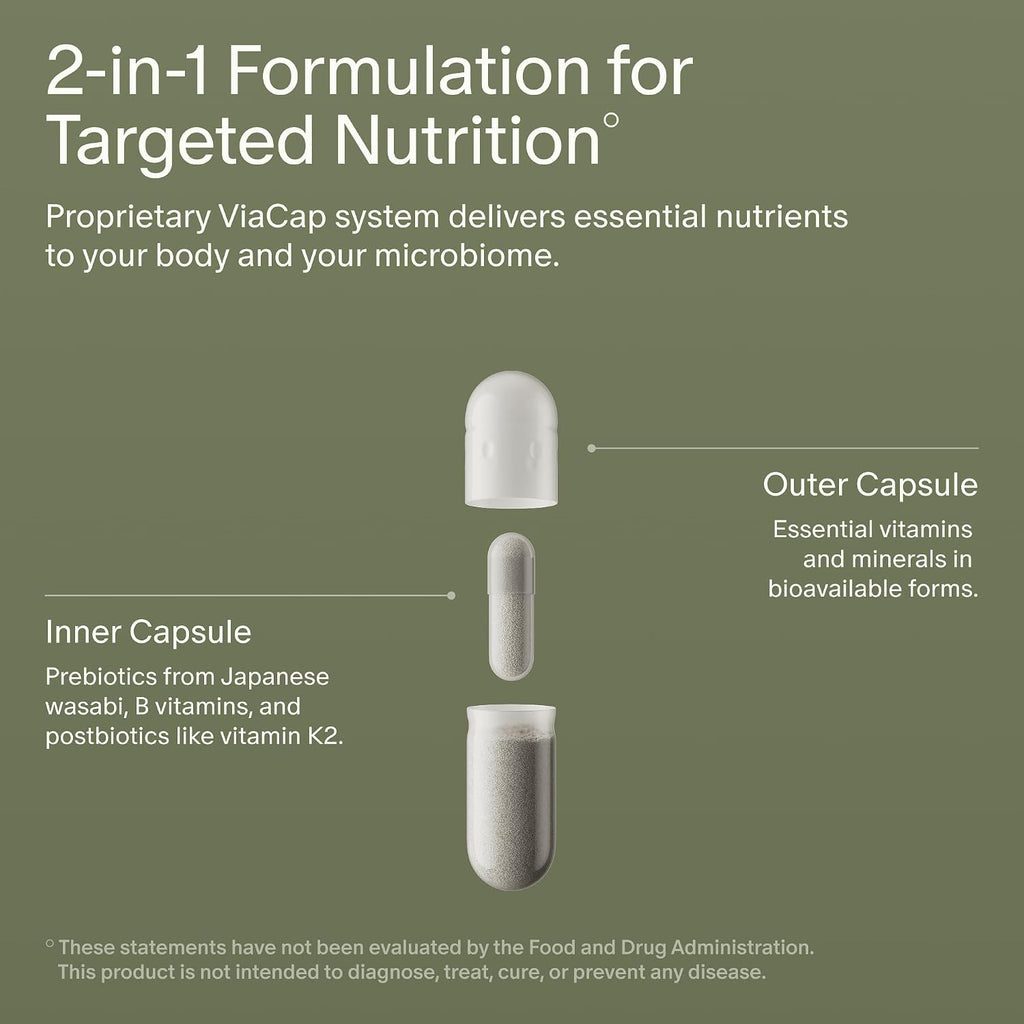 Seed DM-02 Daily Multivitamin - for Women & Men - 30-Day Supply with Jar