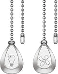 2 Pack Bronze Ceiling Fan Pull Chain Extension Set